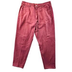 Vtg Womens 24 Venezia Jeans Dark Pink Classic Cut Lane Bryant Tapered Mom Y2K